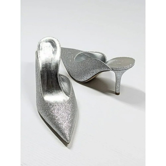 Gia Borghini Women's Abella Glitter Pointed Toe Heel Mules Size 37 IT MSRP $550 - Picture 6 of 11